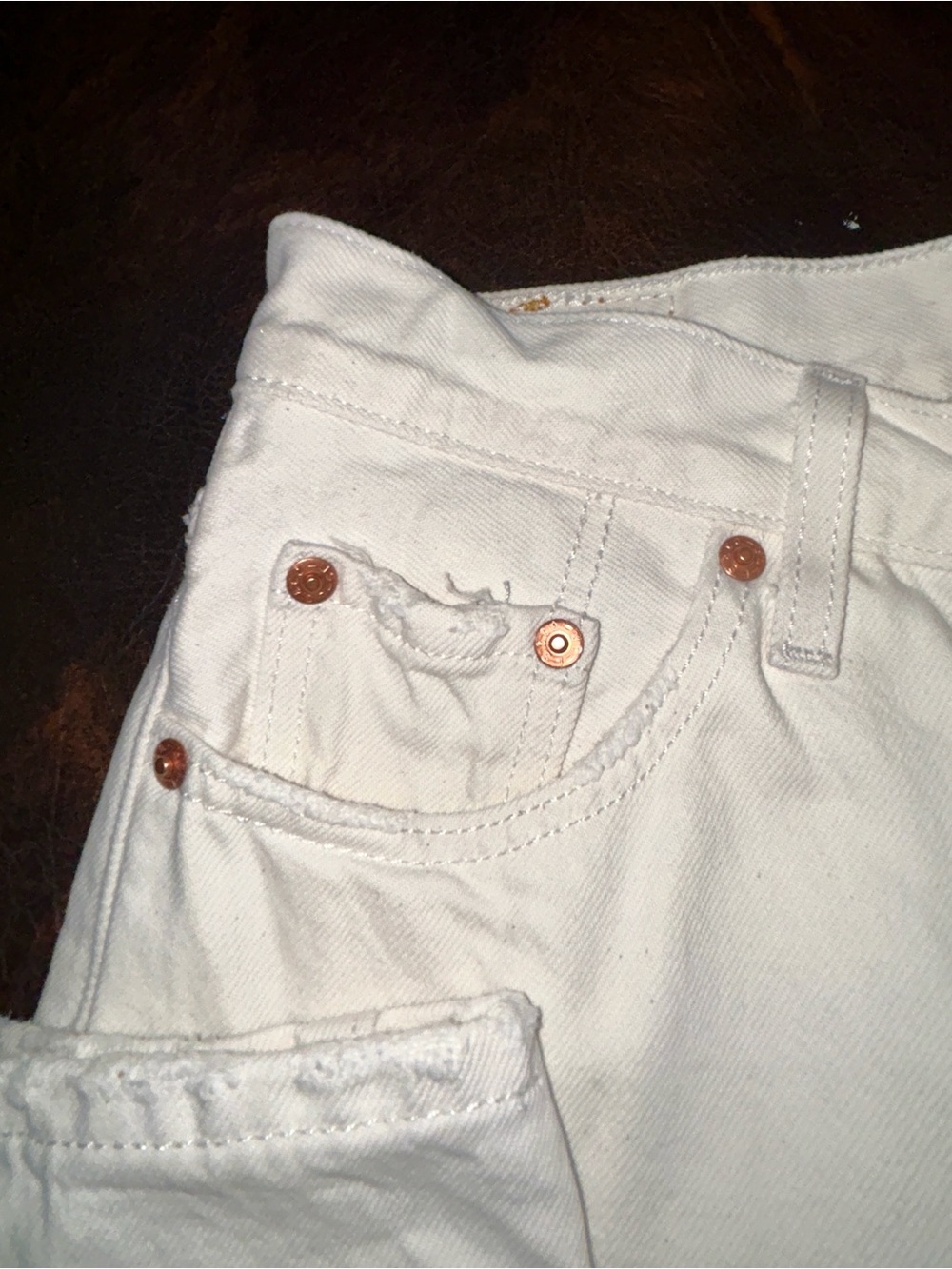 Levi's White High-Rise 501 Women’s Jeans. Vintage! Boots Sold Separately - Picture 6 of 15